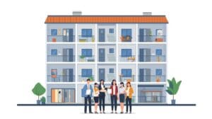 Comunitat de propietaris. Estructura d'una comunitat de propietaris: elements comuns i privats en un edifici de propietat horitzontal